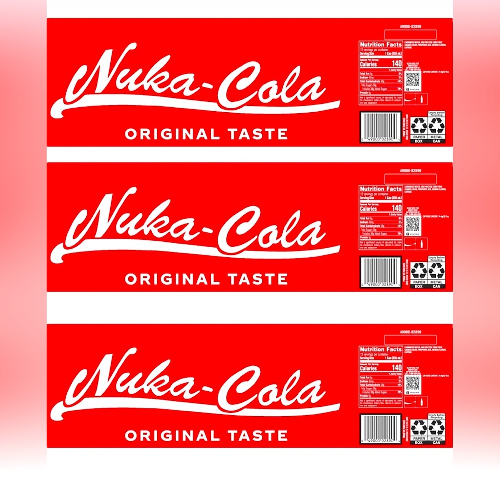 Nuka ~ Cola Bottle Label Sticker Set